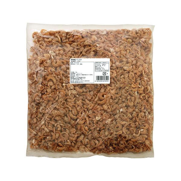 旨みが凝縮された乾燥タイプのむきエビです。水で戻した際の旨味が染み出た戻し汁共々、さまざまな料理にご使用いただけます。