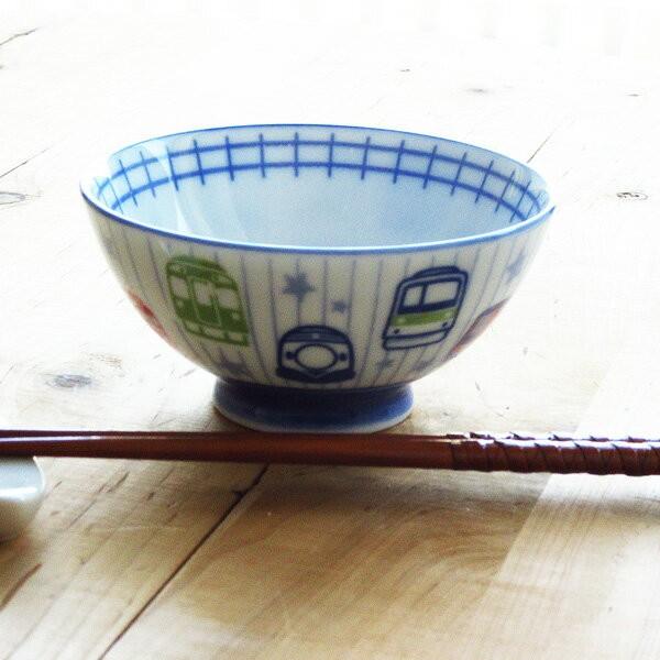 茶碗(ちゃわん) 子供茶碗 電車ちゃわん 日本製 美濃焼 男の子 キッズ 陶器製 かわいい