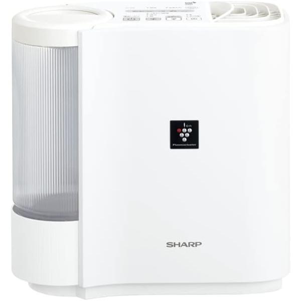 他サイト： シャープ 加湿器 気化式 HV-R30-W ホワイト 容量2.4L/加湿量290mL 8畳 パーソナルタイプ DCモーター 省エネ プラズマクラスター 7000の商品画像