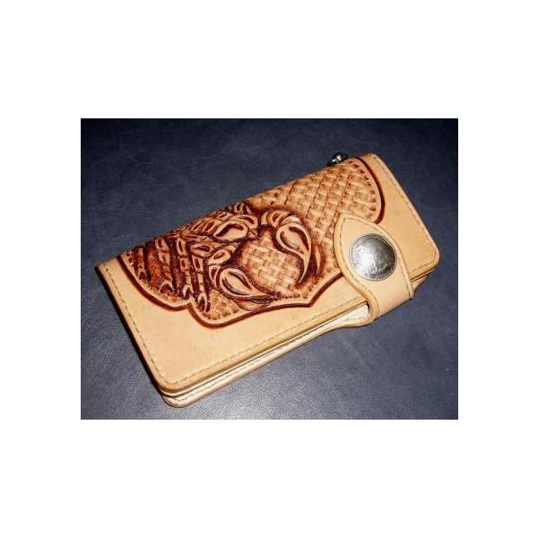 ロングウォレット　革製 ロングウォレット（LW051961-97） : ハンドメイド革職人K's - 通販