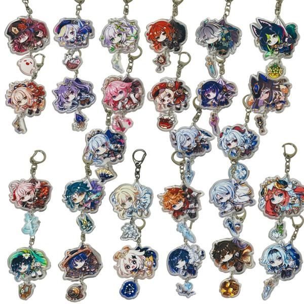 ※ご利用のモニターとその設定により、実際の色と若干の色差が生じることがあります。【品番・品名】120003・キーホルダー(キャラクター)【素材】アクリル 、 合金 【種類】(1)パイモン (2)蛍 (3)スカラマシュ (4)? (5)ウェン...