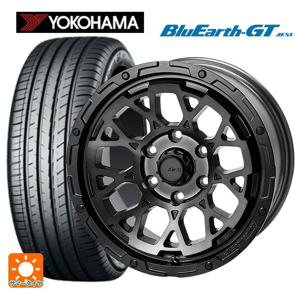 送料無料 サマータイヤホイールセット 215/45R17 91W XL ヨコハマ ブルーアースGT AE51 4×4エンジニアリング エアーG ロック