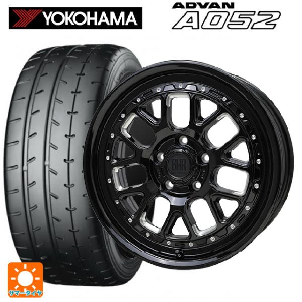 送料無料 サマータイヤホイールセット 215/45R17 91W XL ヨコハマ アドバン A052 正規品 ホットスタッフ バークレイハードロック