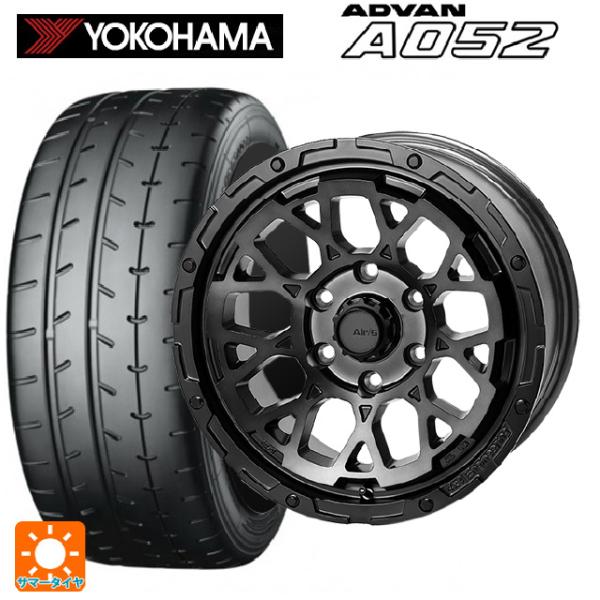 送料無料 サマータイヤホイールセット 215/45R17 91W XL ヨコハマ アドバン A052 正規品 4×4エンジニアリング エアーG ロック