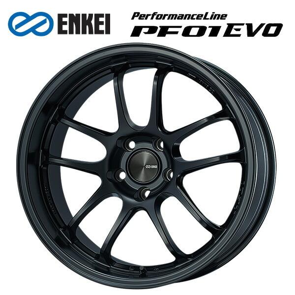 �G���P�C �p�t�H�[�}���X���C�� PF01 EVO �}�b�g�u���b�N 17×9.5 +22 5/114.3 �V�i�z�C�[��1�{�@