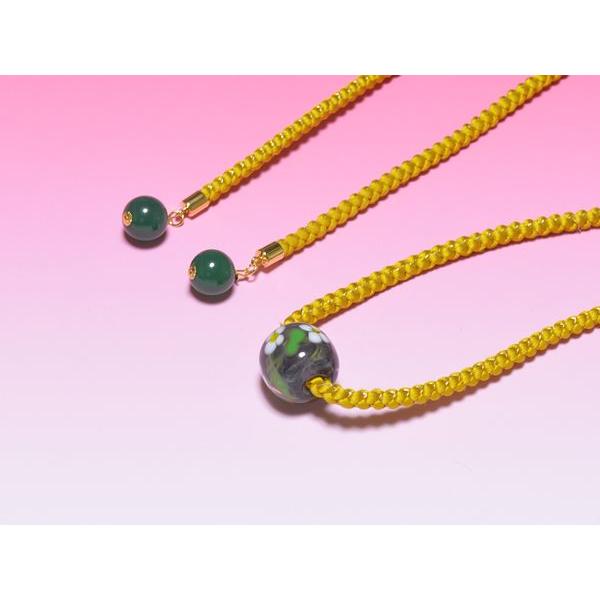 とんぼ玉の帯締め 帯飾り 484 芥子色・金色 正絹 紐先飾り付き 少し訳あり ゆうパック発送 : きものと和雑貨のお店かもがわ - 通販 -  Yahoo!ショッピング とんぼ玉の帯締め 帯飾り 485 芥子色 正絹 手綱織 紐先飾り付き 少し