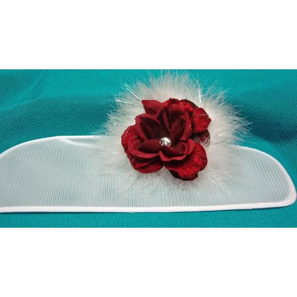 浴衣用メッシュ前板(帯板)　7 新品 薔薇とファー ゆうパック発送