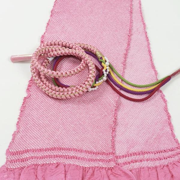 帯締め 帯揚げ セット 友禅染め 総絞り帯揚げ 帯締めセット 正絹