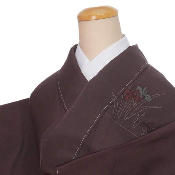 訪問着 美品 名品 身丈157cm 裄丈62cm 正絹 【中古】 訪問着 身丈157cm 裄丈65.5cm M 袷 辻が花 金通し 黒 正絹 名品 【中古