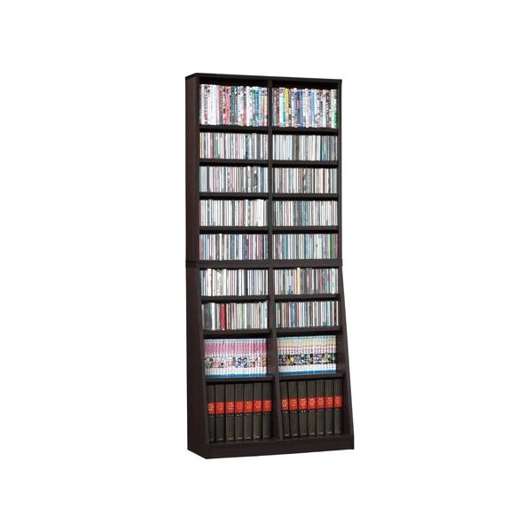 本棚 書棚 文庫本 コミック収納 幅75cm ブラウン ラック　百科事典も