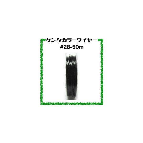 ケンタカラーワイヤー #28-50m ブラック