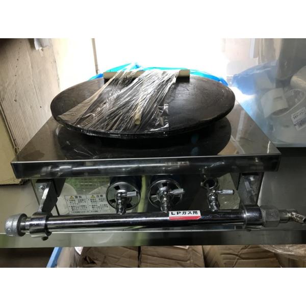 G190107A＠卓上クレープ焼き器 Ф360 t＝9mm  W400×D400(+80)×H190★LPガス★Z3【専門店の安心の1ヶ月保証付】