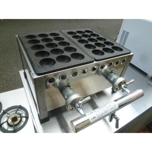 GS200325W@未使用●たこ焼き器　W335×D260(＋120)×H190●LPG【専門店の安心の1ヶ月保証付】