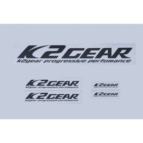 K2GEARロゴステッカーセット：ブラック : K2GEARヤフーショッピング店