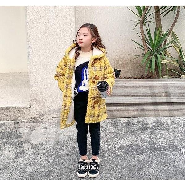 フード付き ラシャコート 大きいボタン ロングコート チェスターコート ジャケット 19 子供服 裏ボア コート アウター 冬服 女の子 ベビー ジャケット 裏起毛 Visiomed Co Za