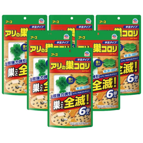アリの巣コロリ 半生タイプ 6個入×6個 アース製薬