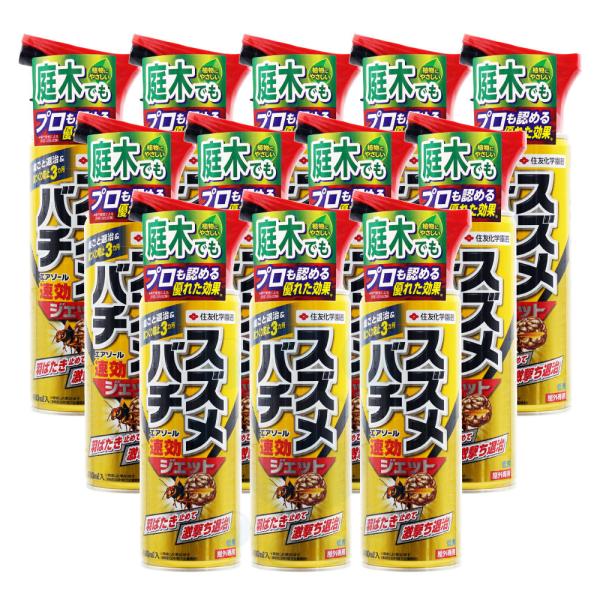 スズメバチ 駆除 スズメバチエアゾール 480ml×12本 蜂 退治 ハチ 防除 スプレー キイロスズメバチ ツマアカスズメバチ KINCHO園芸