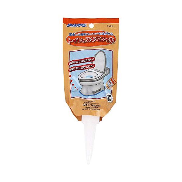 他サイト： シャープ化学 SHARPIE トイレのスキマフィル MSP1-35 100ml クリア 貼ってはがせる 便器と床のスキマ埋め シリコン 汚れ防止用コーティング材 水に強の商品画像