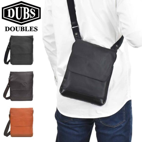 DOUBLES ダブルス ショルダーバッグ 本革 B5 薄い 薄マチ レザー メンズ レディース ショルダーバック 斜め掛けバッグ 斜めがけバッグ ショルダー 軽い 軽量 小さい 小さめ 牛革 革 男性 40代 50代 大人 ブランド 肩掛けカバン JVK-1603 MOUSTACHE（ムスタッシュ） DOUBLES ダブルス ショルダーバッグ 本革