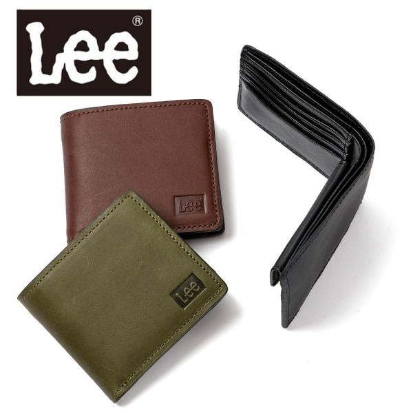 Lee（リー） 財布 二つ折り メンズ レディース 二つ折り財布 本革 革