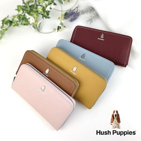 長財布 レディース ブランド hp2001 Hush Puppies ハッシュパピー チェルシー ラウンドファスナー 牛革 本革 大容量 小銭入れ 女性 旅行 買い物 おしゃれ 便利
