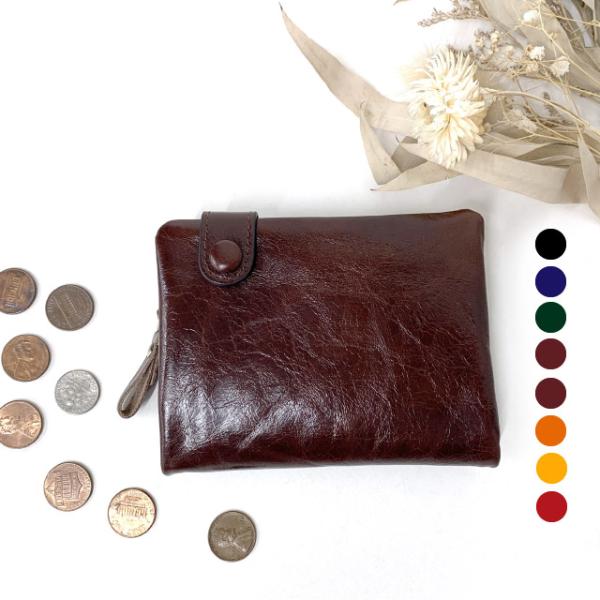 レディース 二つ折り財布 革 二つ折り 30代 40代 50代  コンパクト 使いやすい 2つ折り財布 母の日 ギフト Melody 二つ折り財布 11706