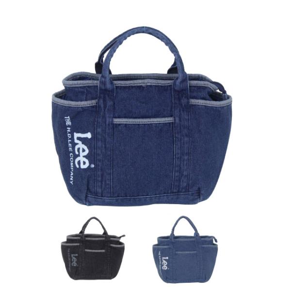 トートバッグ レディース ブランド シンプル デニム ファスナー付き トート Lee リー joker/denim ヨコ型 トートバッグ Sサイズ 320-705