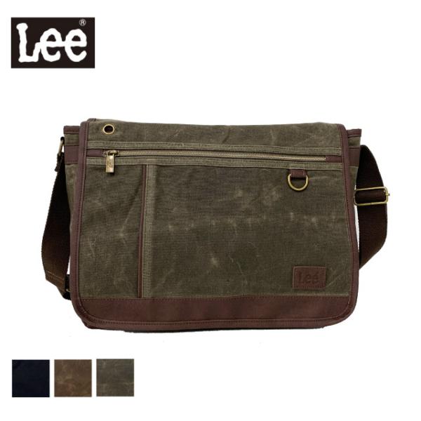 ショルダーバッグ メンズ 大きめ Lee リー crash パラフィン加工 ショルダーバッグ A4サイズ収納OK 320-4034 通勤バッグ 通勤カバン バッグ 斜めがけ メンズバッグ 社会人 就職  斜め掛け 男性 ショルダーバック 黒  茶 父の日 敬老の日 お誕生日 クリスマス プレゼント Lee（リー） ショルダーバッグ メンズ 斜めがけ カジュアル ショルダー
