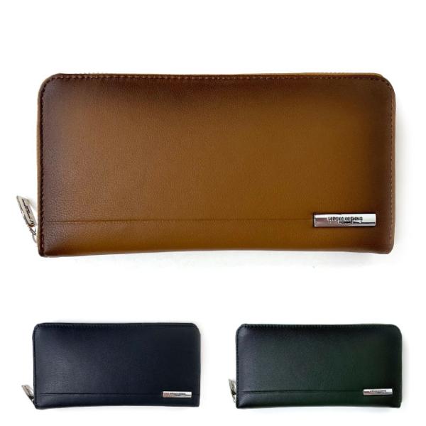 HIROKO KOSHINO（ヒロコ コシノ） メンズ財布 長財布 革 羊革 ラウンド