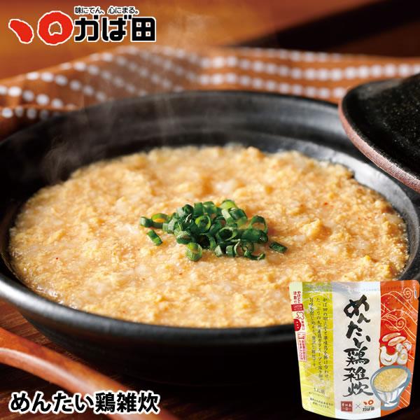 簡単レンジであたためるだけで本格めんたい鶏雑炊の出来上がり。