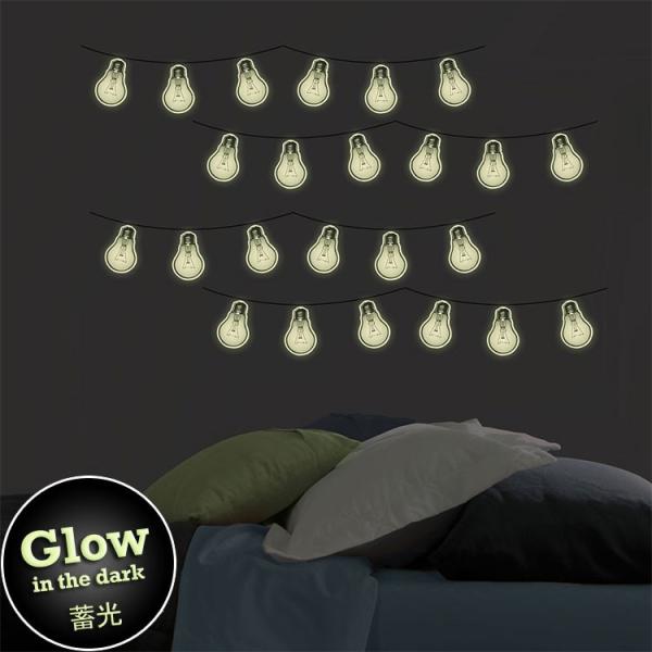 ウォールステッカー WALL POPS! ウォールポップス Bright Ideas Glow in the Dark Wall Art Kit WPK3016 蓄光