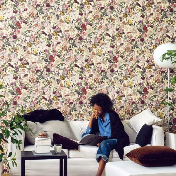 のり付き 壁紙 国産 クロス 張り替え 1m単位 切り売り ボタニカル 花 深海生物 クラゲ ミハラヤスヒロ 赤 ピンク Sre 7326 Re 7326 壁紙屋本舗 Paypayモール店 通販 Paypayモール