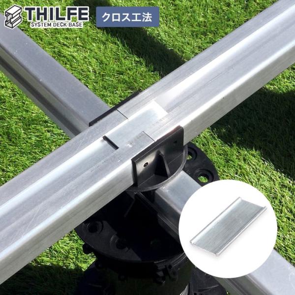 ウッドデッキ 部材 【クロス工法用】 根太ジョイントDIY RESTA リスタ 新生活 爆買 ウッドデッキ基礎 人工木基礎 ウッドデッキ根太 根太基礎 ウッドデッキ大引 ウッドデッキ束 ウッドデッキキット 組立ウッドデッキ 木製デッキ商品品...