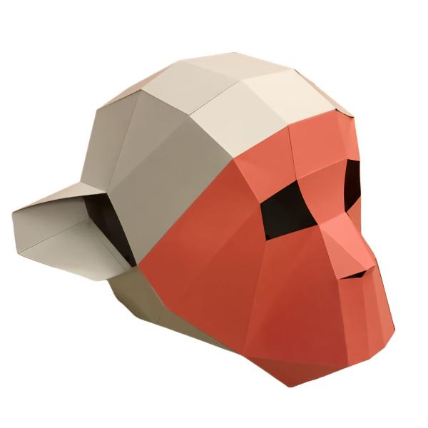 さる（猿）３Ｄマスク　ペーパークラフト　ＤＩＹ　かぶりもの人気動物シリーズ【かぶれますく】おもしろかわいい被り物マスクです。ハロウィン、仮装パーティー、夏休みの工作等様々なイベントで３Ｄマスクをお楽しみください！【パッケージサイズ＆重量】2...