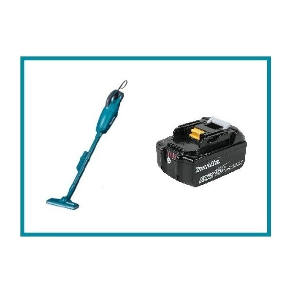 マキタ 18V 充電式クリーナ CL180FDZ(青)+BL1860B[6.0Ah