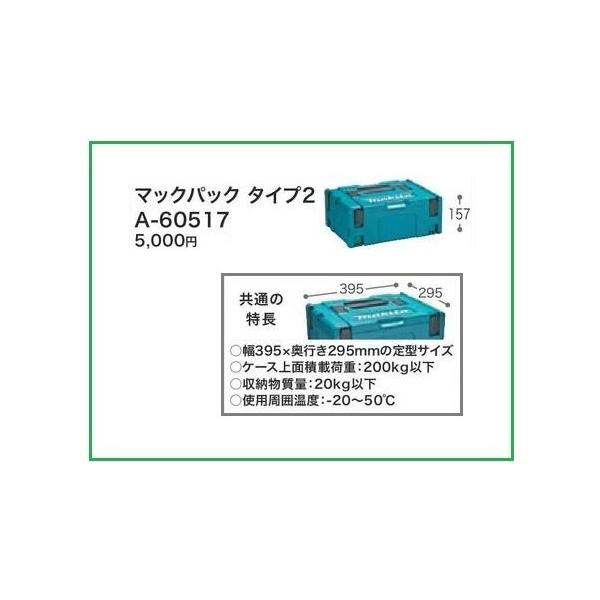 マキタ マックパック (タイプ2) A-60517■安心のマキタ純正/新品/未使用■