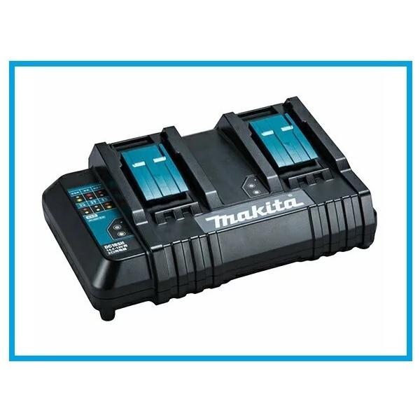 マキタ14.4V/18Vバッテリ専用2口充電器 DC18SH (2本同時に充電)【安心のマキタ純正品】 ■安心のマキタ純正/新品/未使用■