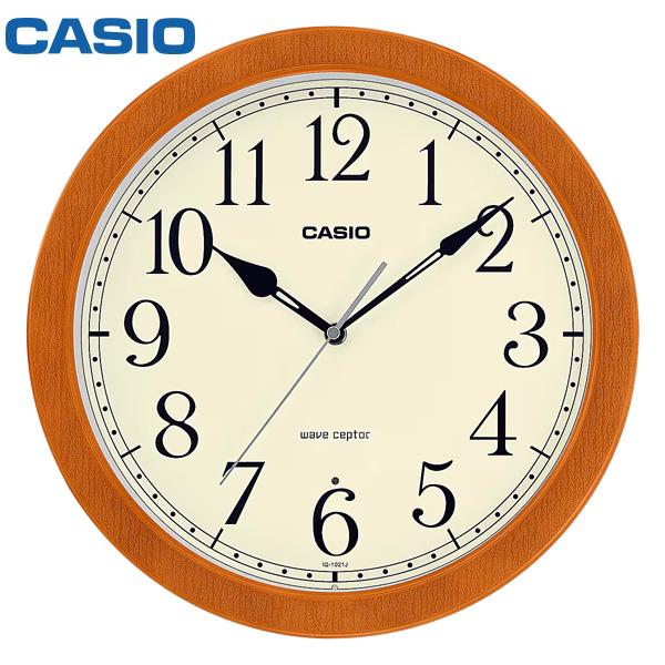 カシオ CASIO 電波 掛 時計 IQ-1021J-7JF スタンダード クラシック 明暗センサー クロック お取り寄せ