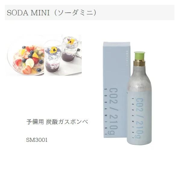 Soda Mini ソーダミニ専用 予備用炭酸ガスボンベ Sm3001 炭酸水メーカー ソーダメーカー 飲みきり 使いきりに ちょうど良い 内容量 210g 家電とギフトの専門店 カデココ 通販 Yahoo ショッピング