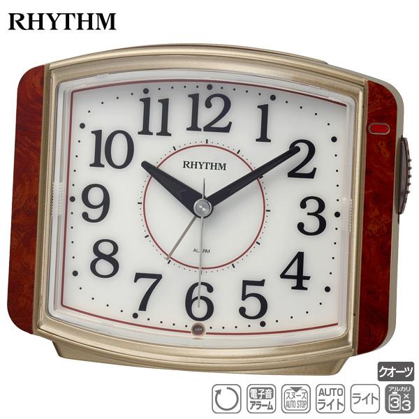 RHYTHM（時計） めざまし 時計 8RE644SR23 ピュアライトR644 暗