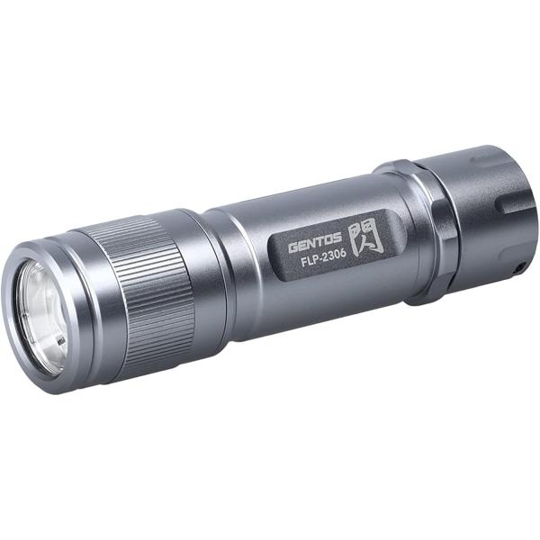 他サイト： ジェントス LEDライト 350ルーメン 電池式 点灯6時間 閃 ハンディトーチ 単4電池×3 FLP-2306 キャンプ レジャー 釣り 防災の商品画像