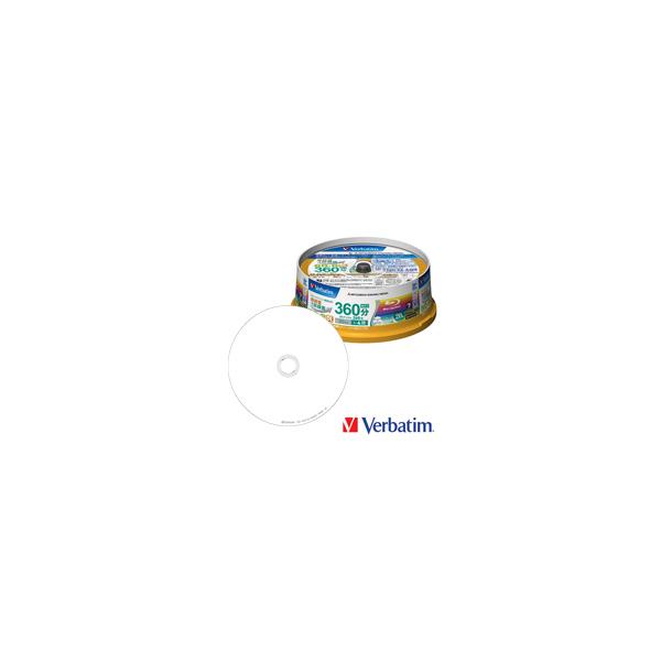 Verbatim BD-R DL 50GB 20枚組 録画用ブルーレイディスク 1回録画用 4倍速対応 VBR260YP20SV1