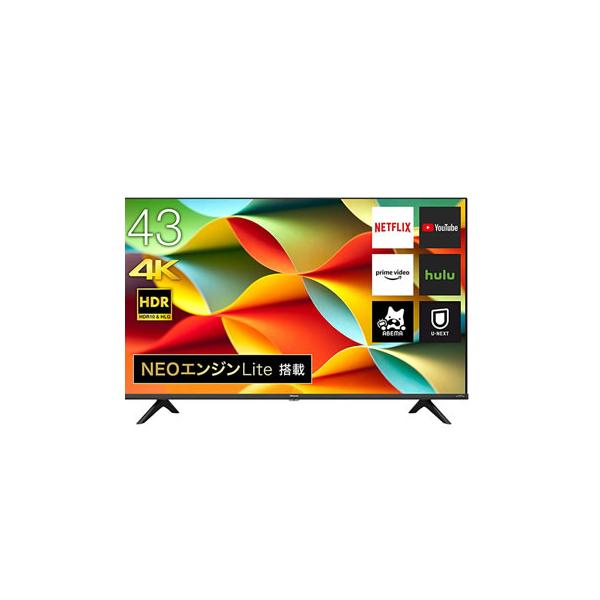 ハイセンス（HISENSE） 43A6G 43V型 4Kチューナー内蔵 液晶テレビ