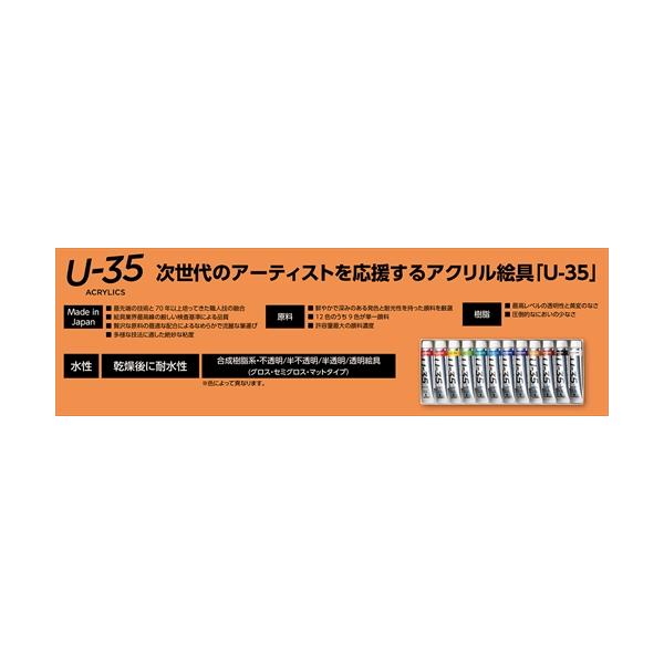 他サイト： AR4993453890013 ターナー色彩 ターナー U-35アクリリックス11ml紙箱18色セットの商品画像