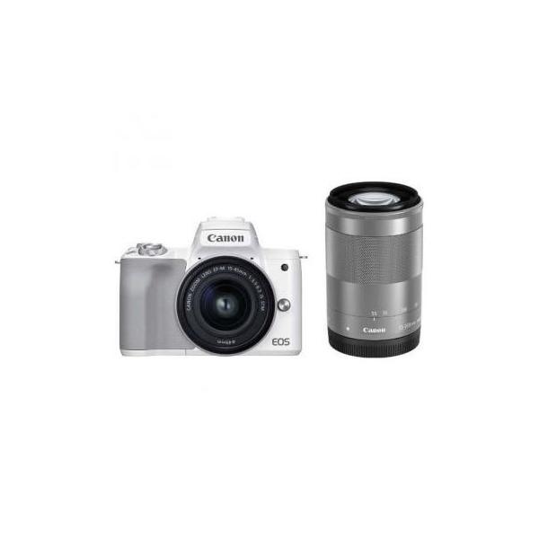 Canon EOS M2 ミラーレス一眼レフカメラ ホワイト ダブルレンズキット EOS EOS-M2-WZ-WH キヤノン ミラーレス一眼カメラEOS Kiss M2