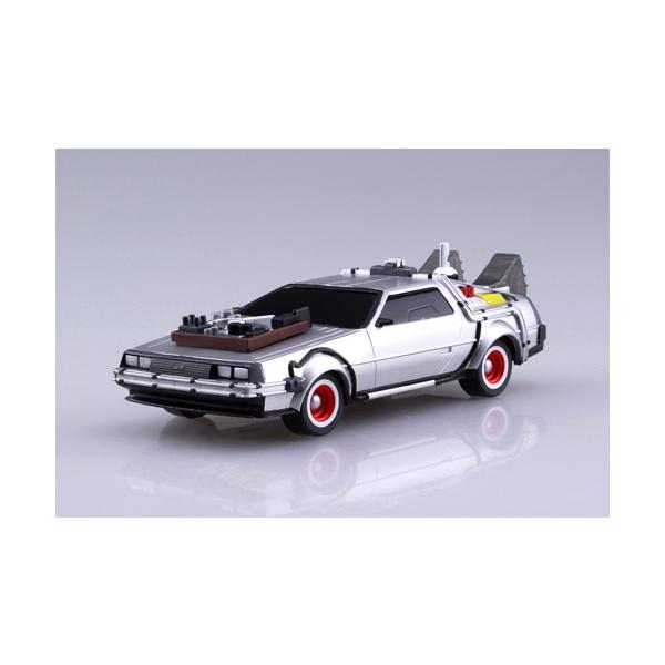 アオシマ プラモデル 1/43 ムービーメカ No.13 プルバック バック・トゥ・ザ・フューチャー Part3 タイムマシン