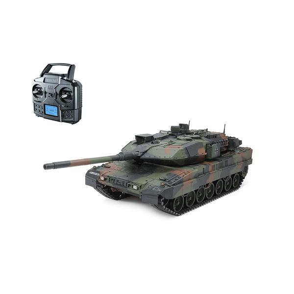 H-4950344560462 タミヤ 1/16 RCタンクシリーズ No.46 1/16RC ドイツ連邦軍主力戦車 レオパルト2 A7V フルオペレーションセット (4chプロポ付)