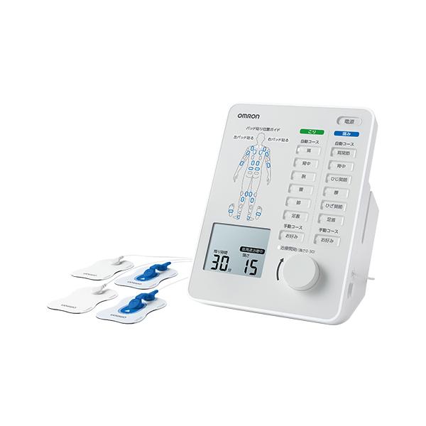 【仕様】販売名：オムロン 電気治療器 HV-F5300JAN：4975479418129本体質量：約1,200g外形寸法：約195（幅）×234（高さ）×210（奥行き）mm電源：AC100V 50/60Hz付属品：患部集中パッド（1組2枚...