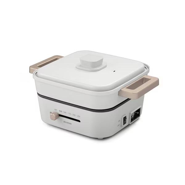 煮る、炊く、焼くがこれ1台。食卓でアツアツ料理が楽しめます。煮物やなべ料理などに便利な深なべ、焼肉やお好み焼きなどが楽しめる平面プレート、たこ焼きプレート付きです。【仕様・サイズ】●商品サイズ（cm）平面プレート装着時：幅約24×奥行約24...