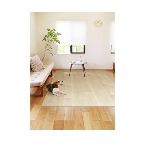 ペットのための滑らない防水ラグマット◆表面凹凸加工で滑りにくい◆ペットのケガ防止に◆防水仕様で拭くだけお手入れ簡単◆小さなお子様の食べこぼし防止にも◆消臭機能付き◆裏面ズレ防止シール付き◆3つのサイズ展開サイズ：180cm×180cm材質・...